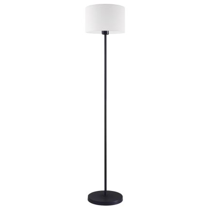Candeeiro de pé LED TUNJA, 1x E27/20W/230V, Ø 30 cm, preto/branco