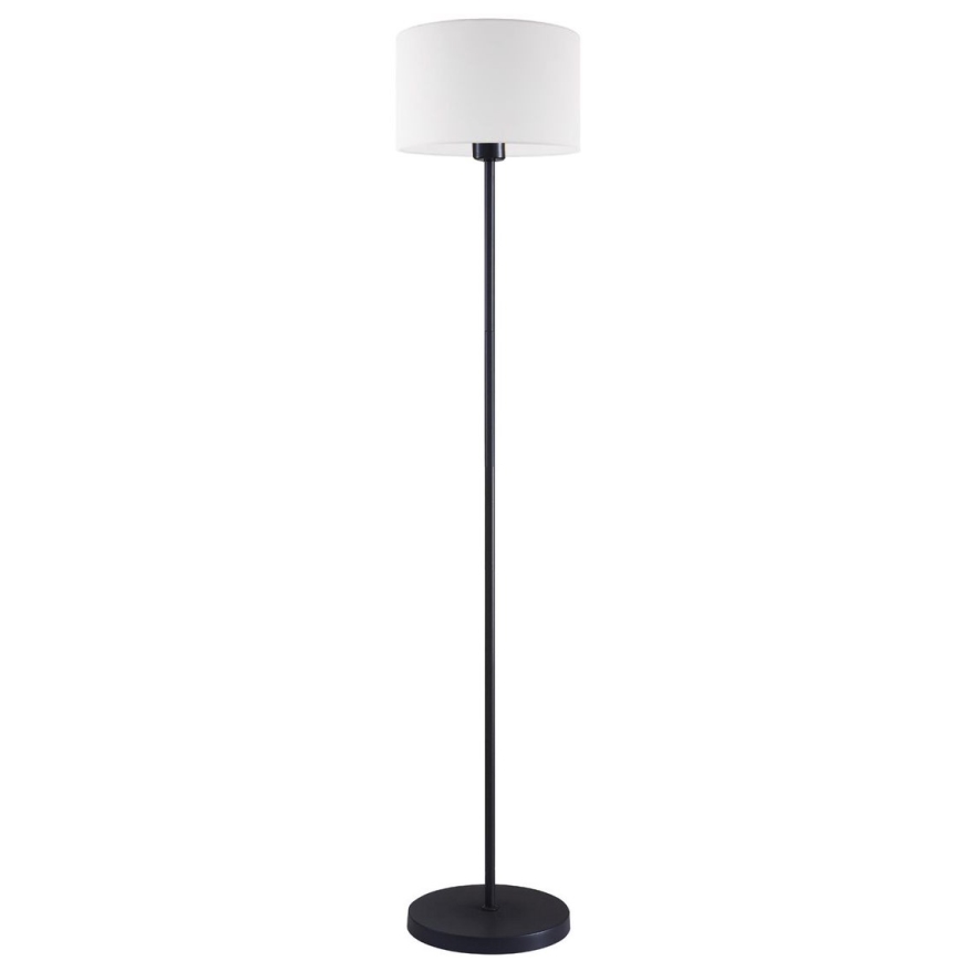 Candeeiro de pé LED TUNJA, 1x E27/20W/230V, Ø 30 cm, preto/branco