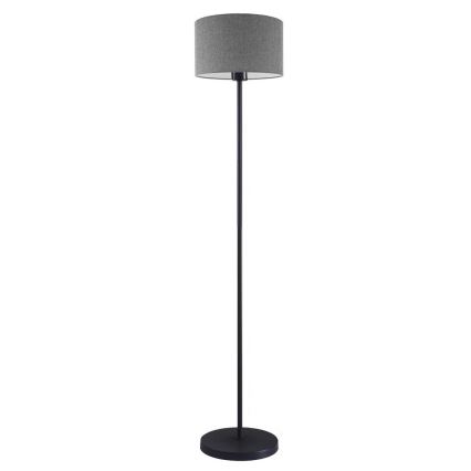 Candeeiro de pé LED TUNJA 1xE27/20W/230V diâmetro 30 cm preto/cinzento