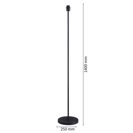 Candeeiro de pé LED TUNJA 1xE27/20W/230V diâmetro 30 cm preto/cinzento