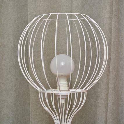 Candeeiro de pé MERCURE 1xE27/15W/230V branco