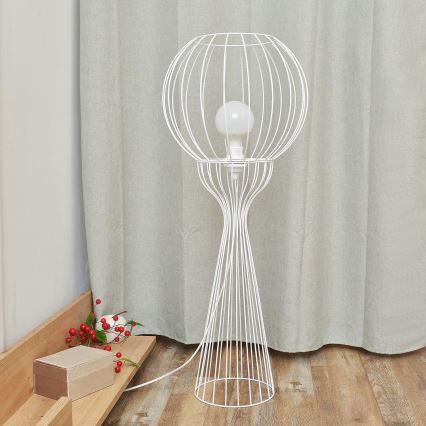 Candeeiro de pé MERCURE 1xE27/15W/230V branco