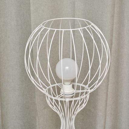 Candeeiro de pé MERCURE 1xE27/15W/230V branco