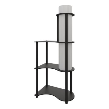 Candeeiro de pé NOTO com prateleiras 1xE27/40W/230V preto