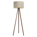 Candeeiro de pé STANDART 1xE27/60W/230V bege/wengue