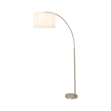Candeeiro de pé ZENITH 1xE27/15W/230V cromo fosco/branco