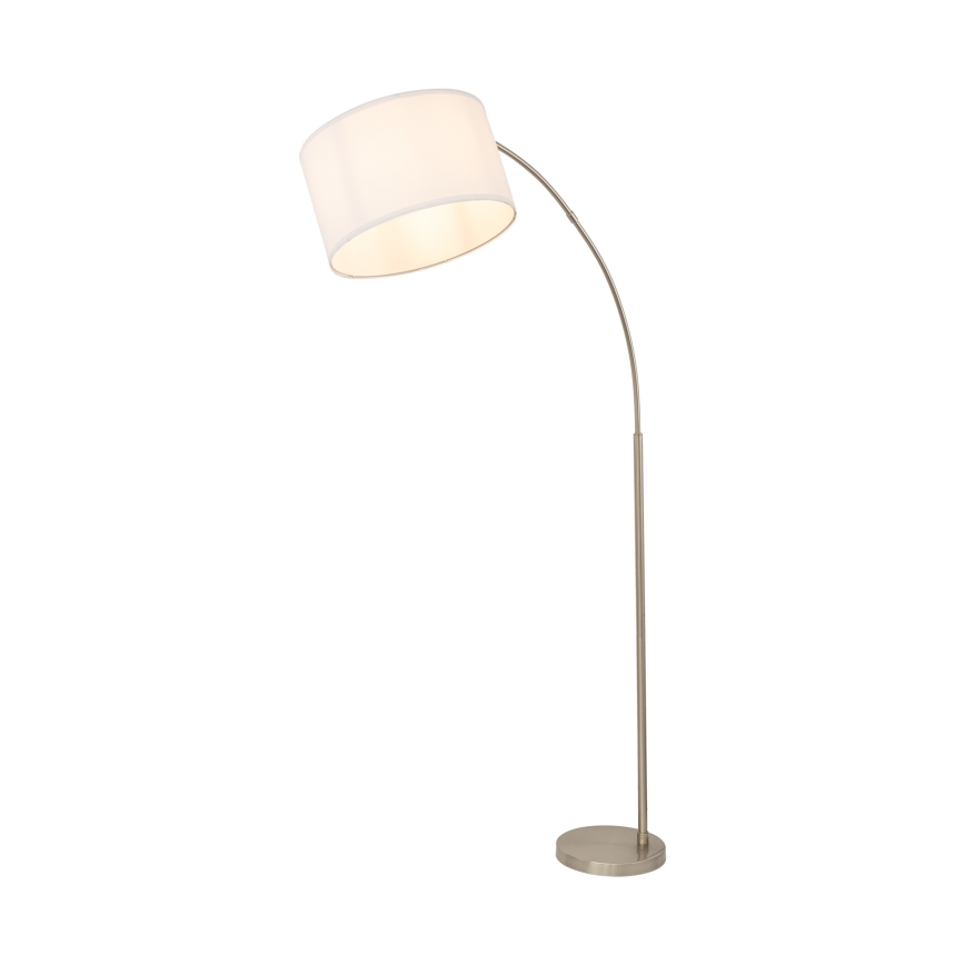 Candeeiro de pé ZENITH 1xE27/15W/230V cromo fosco/branco