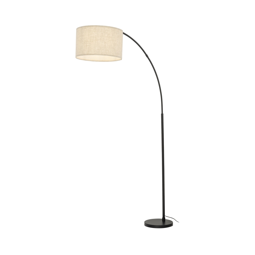 Candeeiro de pé ZENITH 1xE27/15W/230V preto/bege