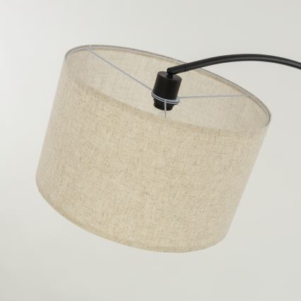 Candeeiro de pé ZENITH 1xE27/15W/230V preto/bege