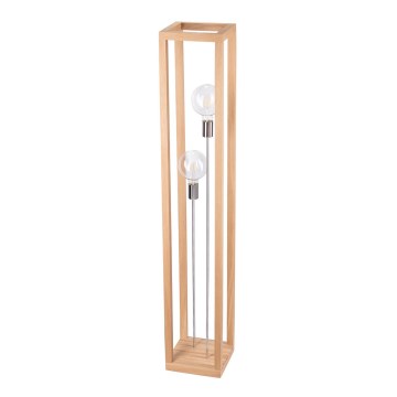 Candeeiro de piso KAGO 2xE27/60W/230V carvalho mate - certificado por FSC