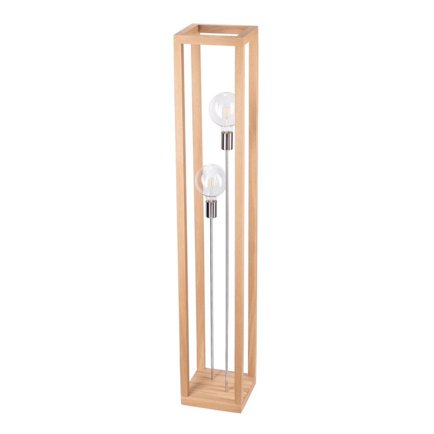 Candeeiro de piso KAGO 2xE27/60W/230V carvalho mate - certificado por FSC