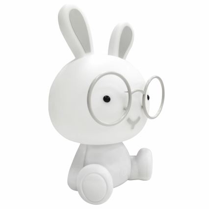 Candeeiro de presença para crianças LED RGBW regulável 2,5W/230V coelho branco