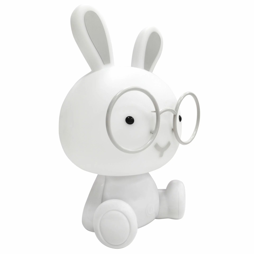 Candeeiro de presença para crianças LED RGBW regulável 2,5W/230V coelho branco