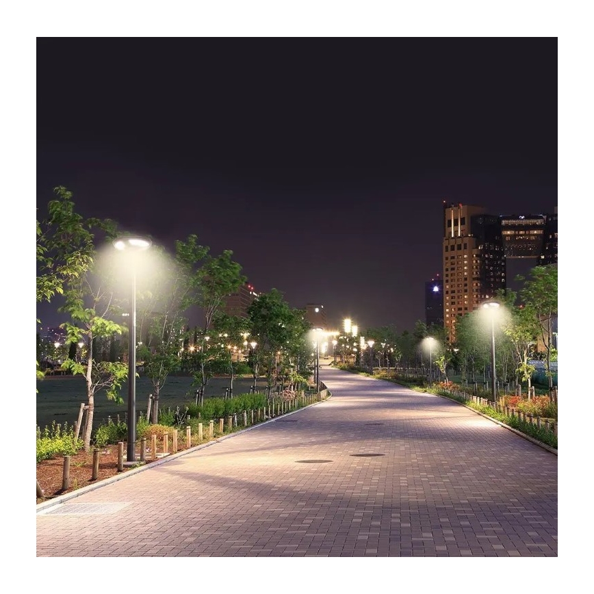 Candeeiro de rua LED com sensor LED/10W/3,2V 6500K IP65 + controlo remoto