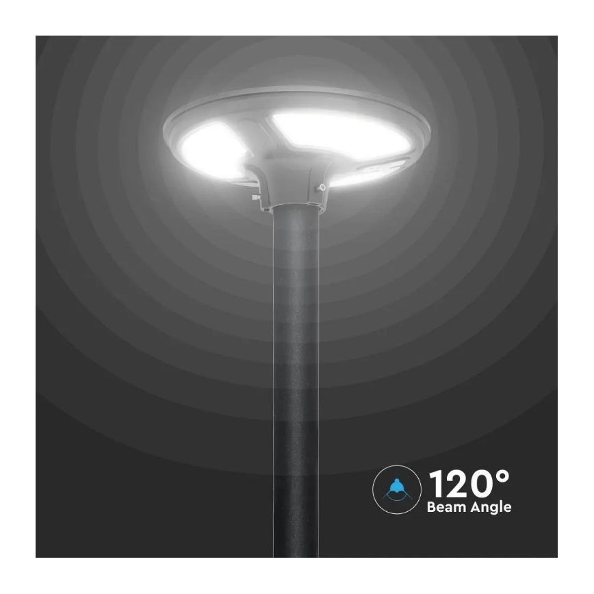 Candeeiro de rua LED com sensor LED/10W/3,2V 6500K IP65 + controlo remoto