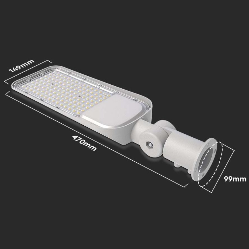 Candeeiro de rua LED com sensor SAMSUNG CHIP LED/50W/230V 6500K IP65