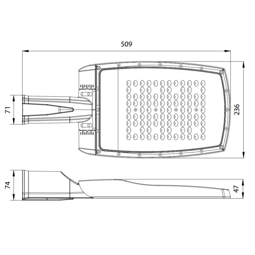 Candeeiro de rua LED NOVUM PLUS LED/120W/230V IP65
