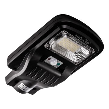Candeeiro de rua LED solar regulável com sensor LED/150W/6V 6500K IP65 preto + comando