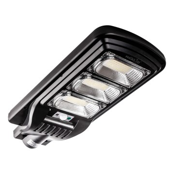 Candeeiro de rua LED solar regulável com sensor LED/180W/6V 6500K IP65 preto + comando