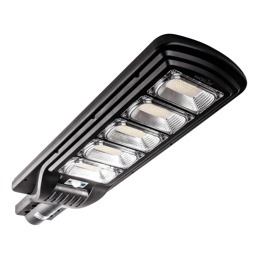 Candeeiro de rua LED solar regulável com sensor LED/300W/6V 6500K IP65 preto + comando