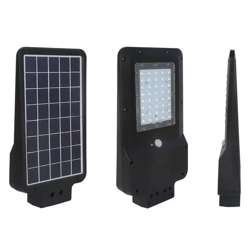 Candeeiro de rua solar LED com sensor LED/15W/7,4V 6000K IP65