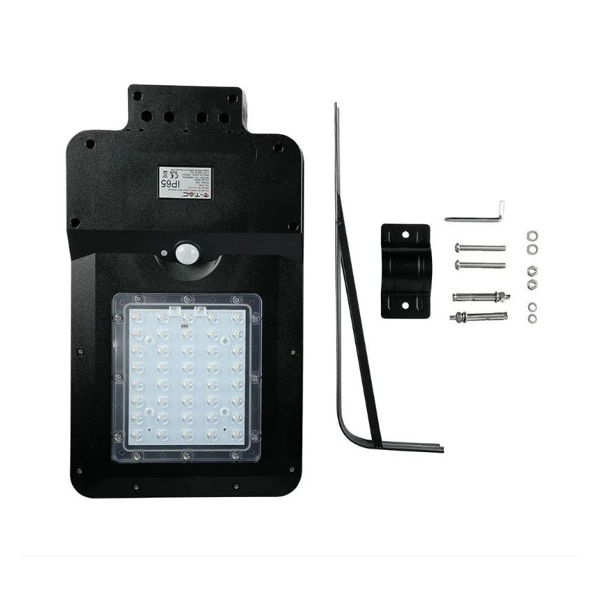 Candeeiro de rua solar LED com sensor LED/15W/7,4V 6000K IP65