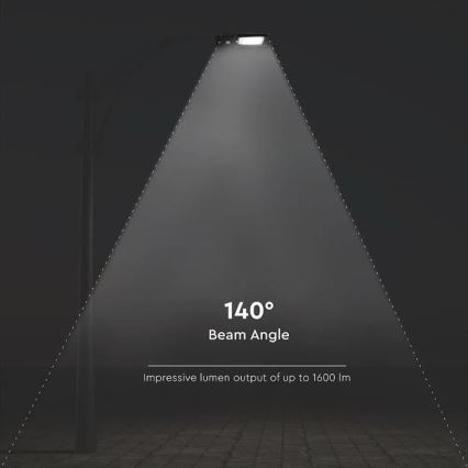 Candeeiro de rua solar LED com sensor LED/15W/7,4V 6000K IP65