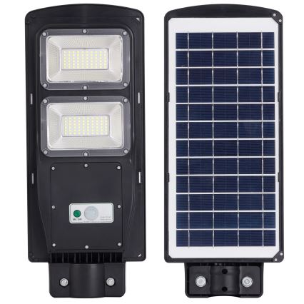 Candeeiro de rua solar LED com sensor STREET 2xLED/6W/3,2V 12000 mAh IP65 + comando
