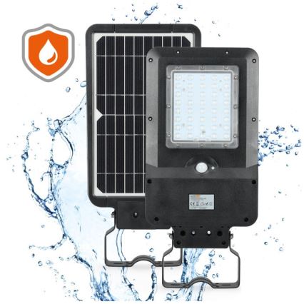 Candeeiro de rua solar LED com sensor STREET LED/15W/7,4V 4000K IP65 5400 mAh