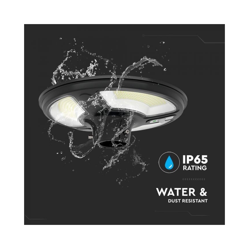 Candeeiro de rua solar LED com um sensor LED/10W/3,2V IP65 4000K + controlo remoto