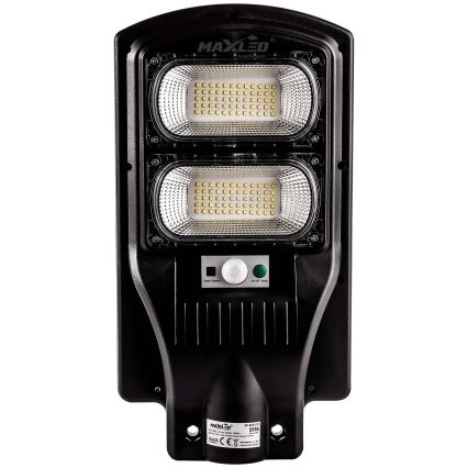 Candeeiro de rua LED solar regulável com sensor LED/120W/6V 6500K IP65 preto + comando