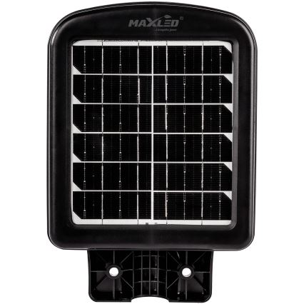 Candeeiro de rua LED solar regulável com sensor LED/150W/6V 6500K IP65 preto + comando