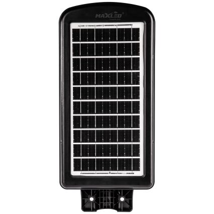 Candeeiro de rua LED solar regulável com sensor LED/180W/6V 6500K IP65 preto + comando