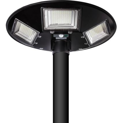 Candeeiro de rua solar LED regulável com sensor LED/22W/6V 18000 mAh 6500K IP65 preto + comando