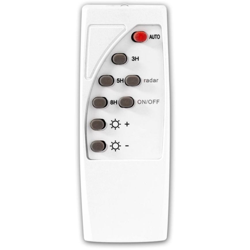 Candeeiro de rua solar LED regulável com sensor LED/22W/6V 18000 mAh 6500K IP65 preto + comando