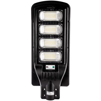 Candeeiro de rua LED solar regulável com sensor LED/240W/6V 6500K IP65 preto + comando