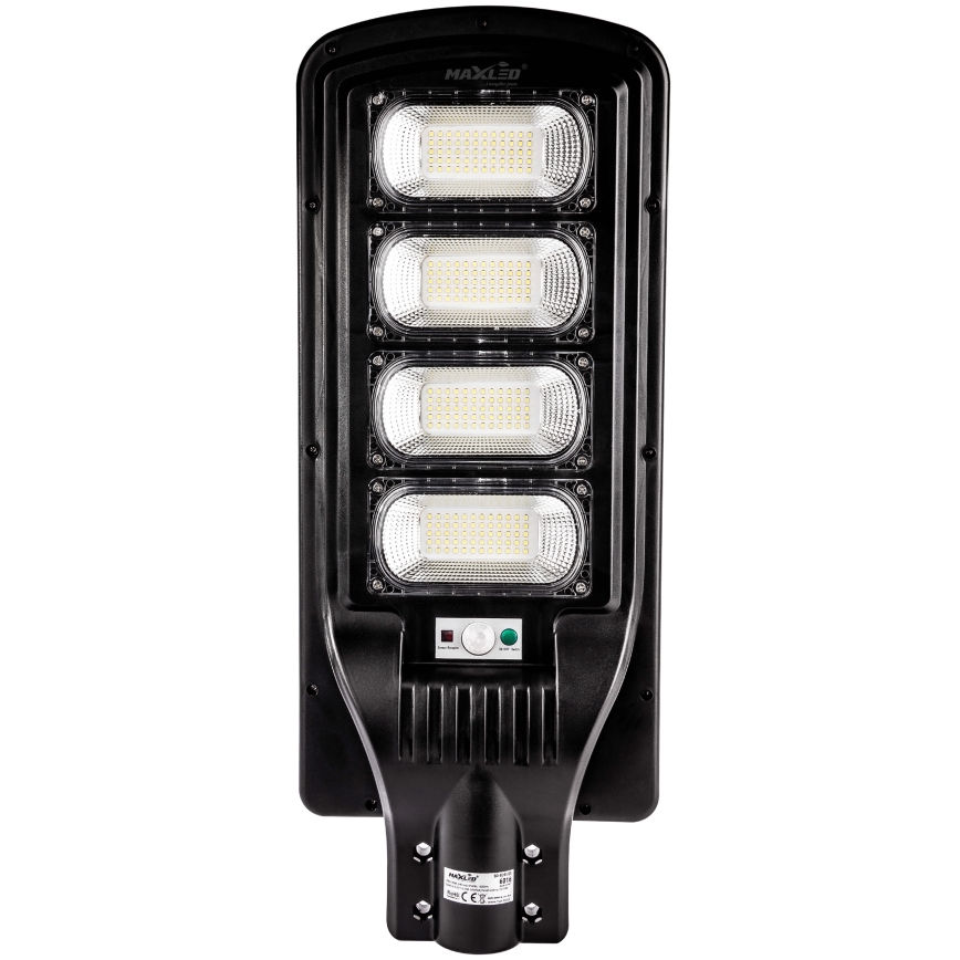 Candeeiro de rua LED solar regulável com sensor LED/240W/6V 6500K IP65 preto + comando