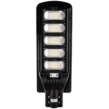 Candeeiro de rua LED solar regulável com sensor LED/300W/6V 6500K IP65 preto + comando