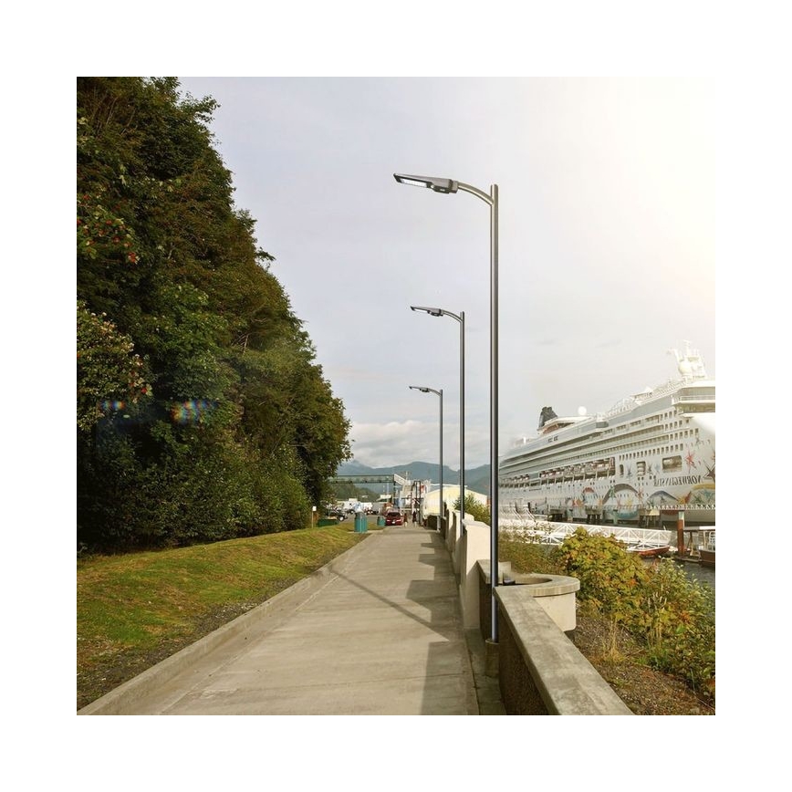 Candeeiro de rua solar LED com um sensor LED/40W/9,6V IP65 6000K + controlo remoto