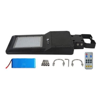 Candeeiro de rua solar LED com um sensor LED/40W/9,6V IP65 6000K + controlo remoto