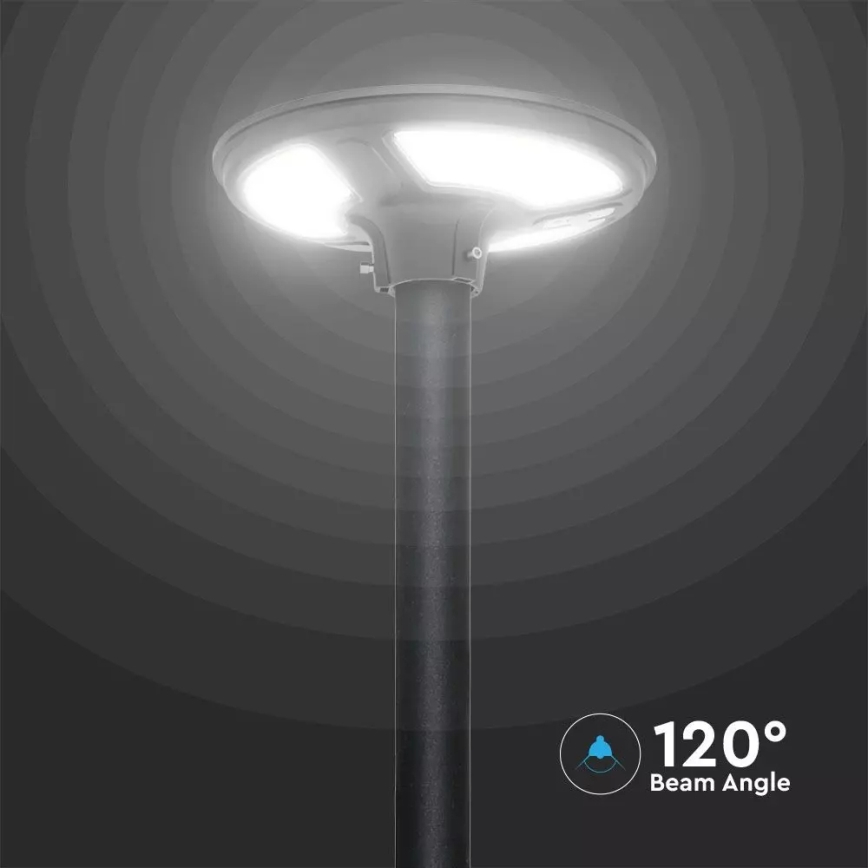 Candeeiro de rua solar LED com um sensor LED/7,5W/3,2V IP65 4000K + controlo remoto