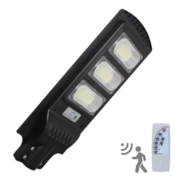Candeeiro de rua solar LED com um sensor STREET LED/10W/3,2V IP65 + controlo remoto
