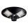 Candeeiro de rua solar LED regulável com sensor LED/15W/6V 11000 mAh 6500K IP65 preto + comando