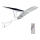 Candeeiro de rua solar regulável  SAMSUNG CHIP LED/50W/6,4V 6000K IP65 30000 mAh + comando