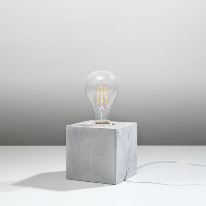 Candeeiro de secretária ABEL 1xE27/60W/230V betão