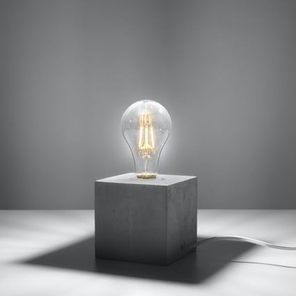 Candeeiro de secretária ABEL 1xE27/60W/230V betão