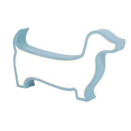 Candeeiro de secretária infantil DOG LED/12W/230V azul