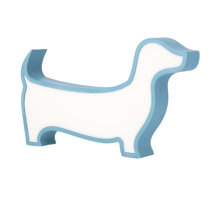 Candeeiro de secretária infantil DOG LED/12W/230V azul