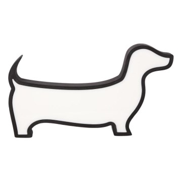 Candeeiro de secretária infantil LED DOG/12W/230V preto