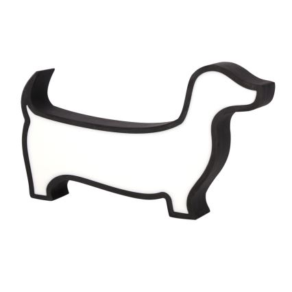 Candeeiro de secretária infantil LED DOG/12W/230V preto